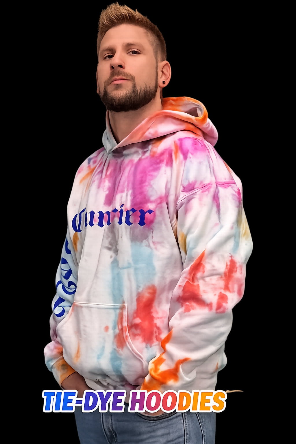 Ice Dyed Hooded Sweatshirt