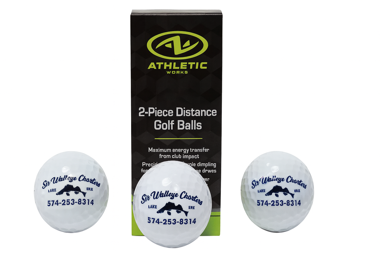 Sir Walleye Golf Balls 3 pack